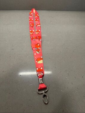 🔥 3/$10 BUNDLE DEAL! 🔥Coral Fox Lanyard - Cute Character Key Holder
